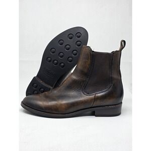 Thursday Everyday Womens Ankle Boots Brown Leather Size 8 Pre-owned
